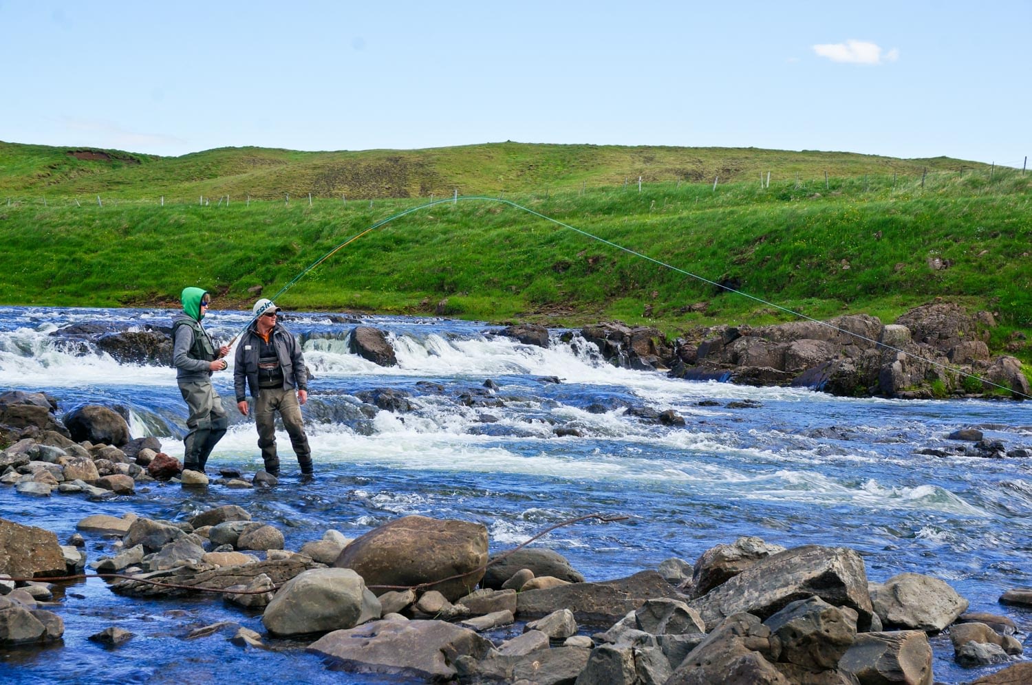 The salmon fishing in Laxa in Dolum is some of the best in the world