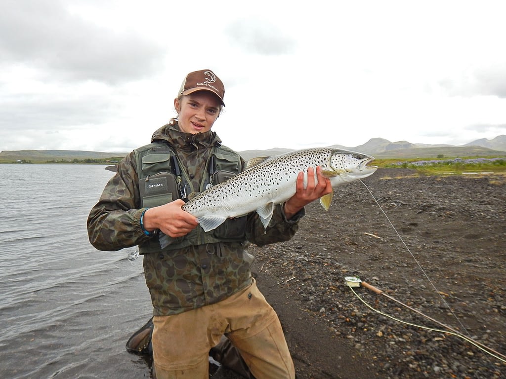 Arctic Char fishing at Lake Thingvellir is a must-try experience for fly fishing enthusiasts