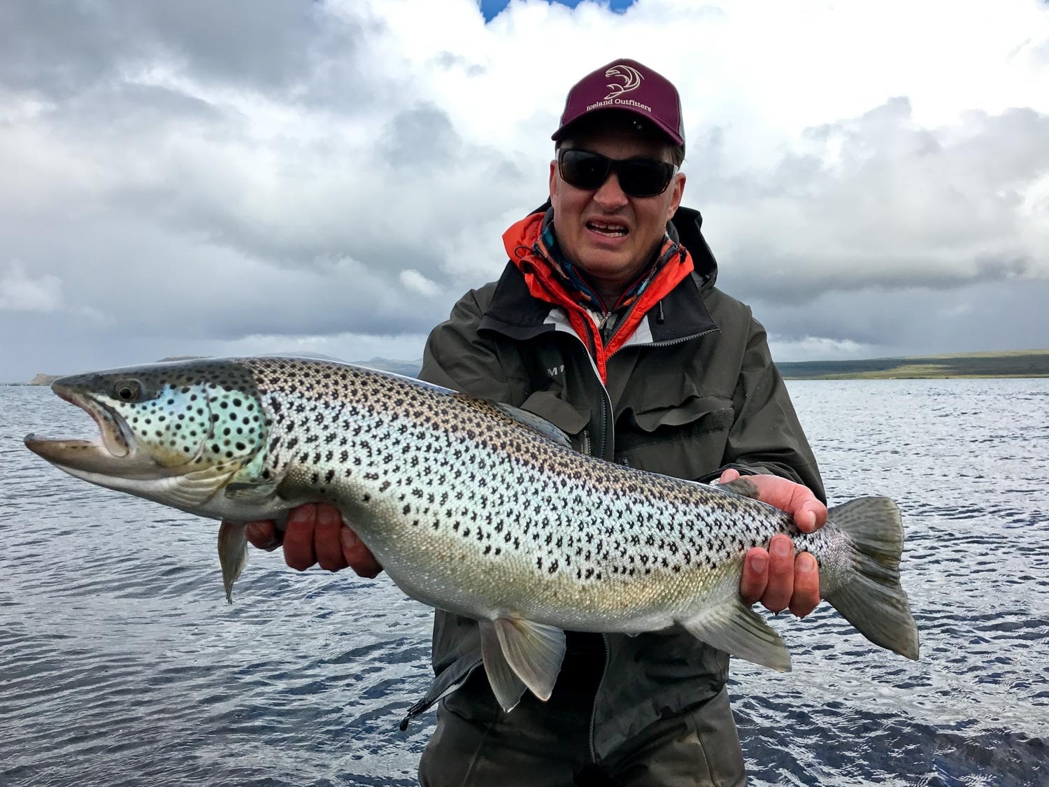 The beauty of fly fishing in Iceland is captured in one photo at Lake Thingvellir