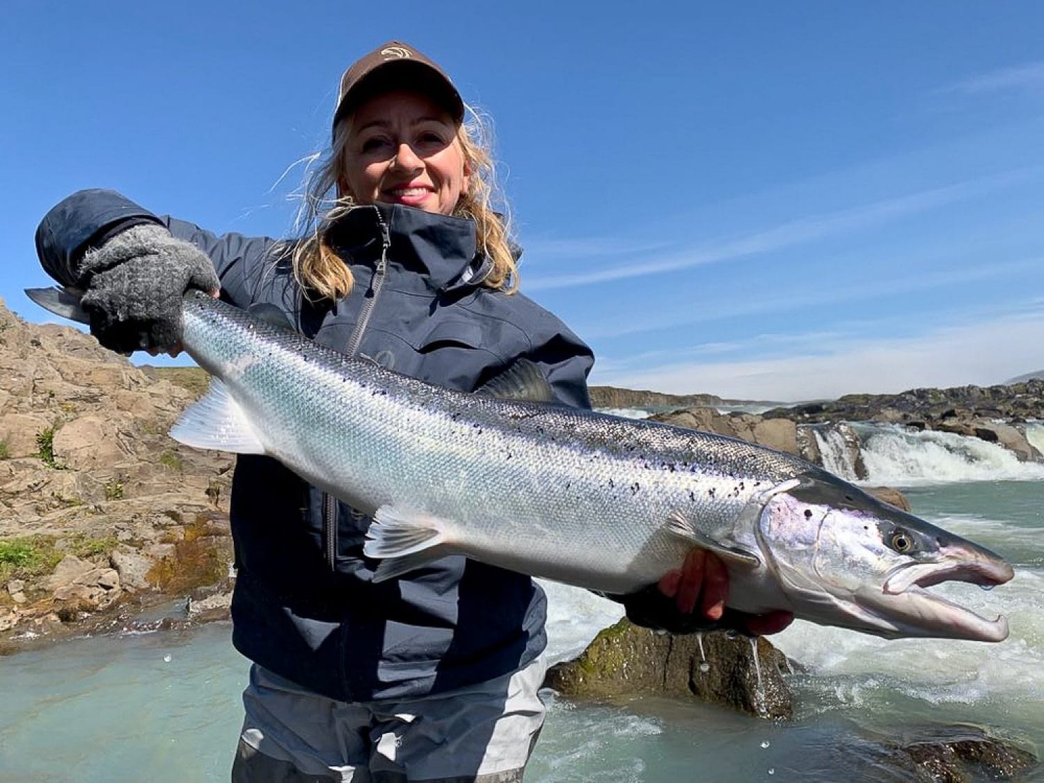 Experience the best fishing in Iceland with guide Harpa
